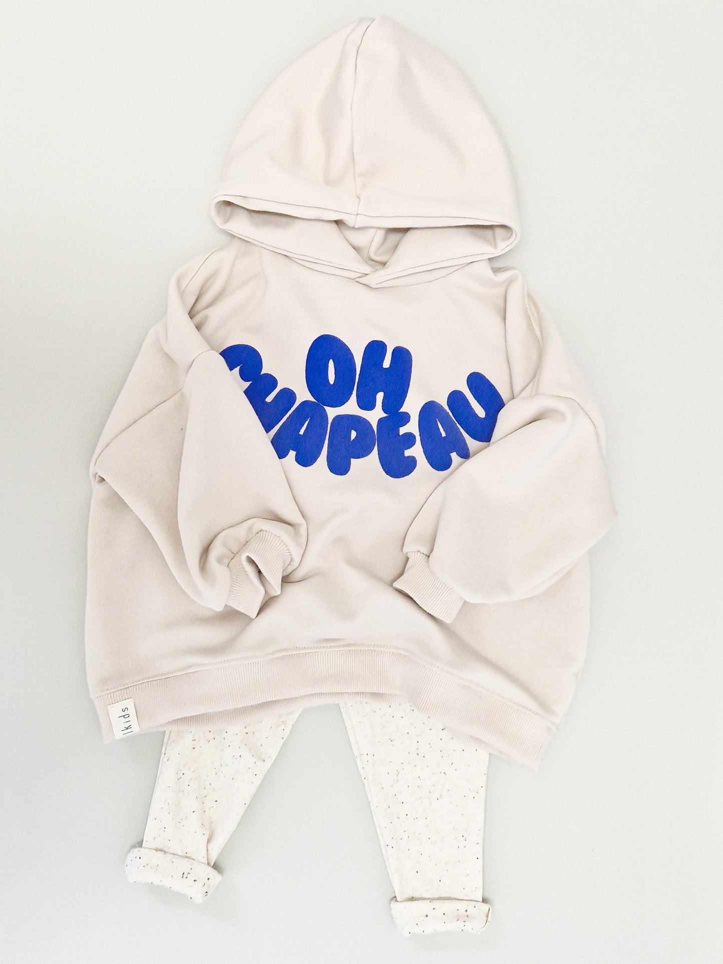 Oh Chapeau oversize Hoodie sand