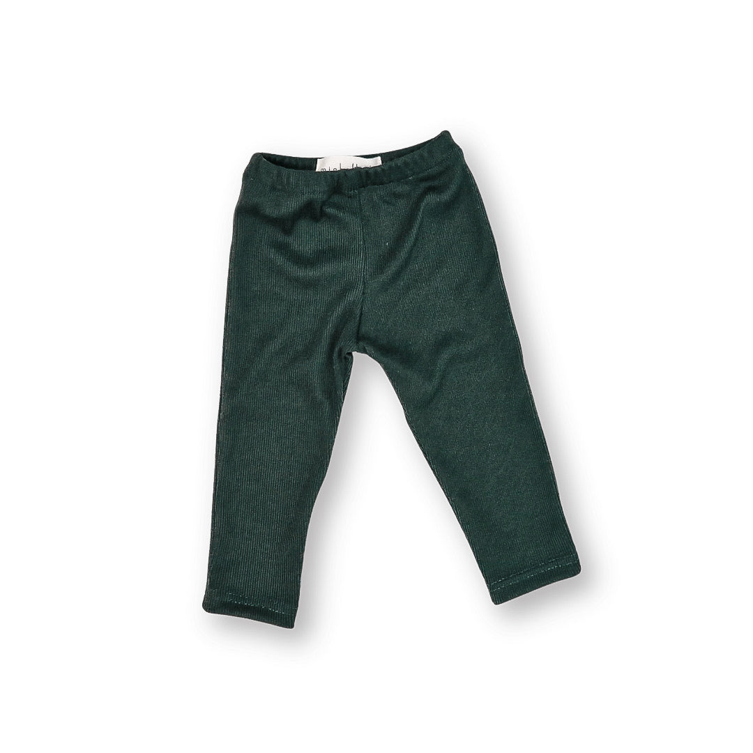 Rib Leggins Bottle Green