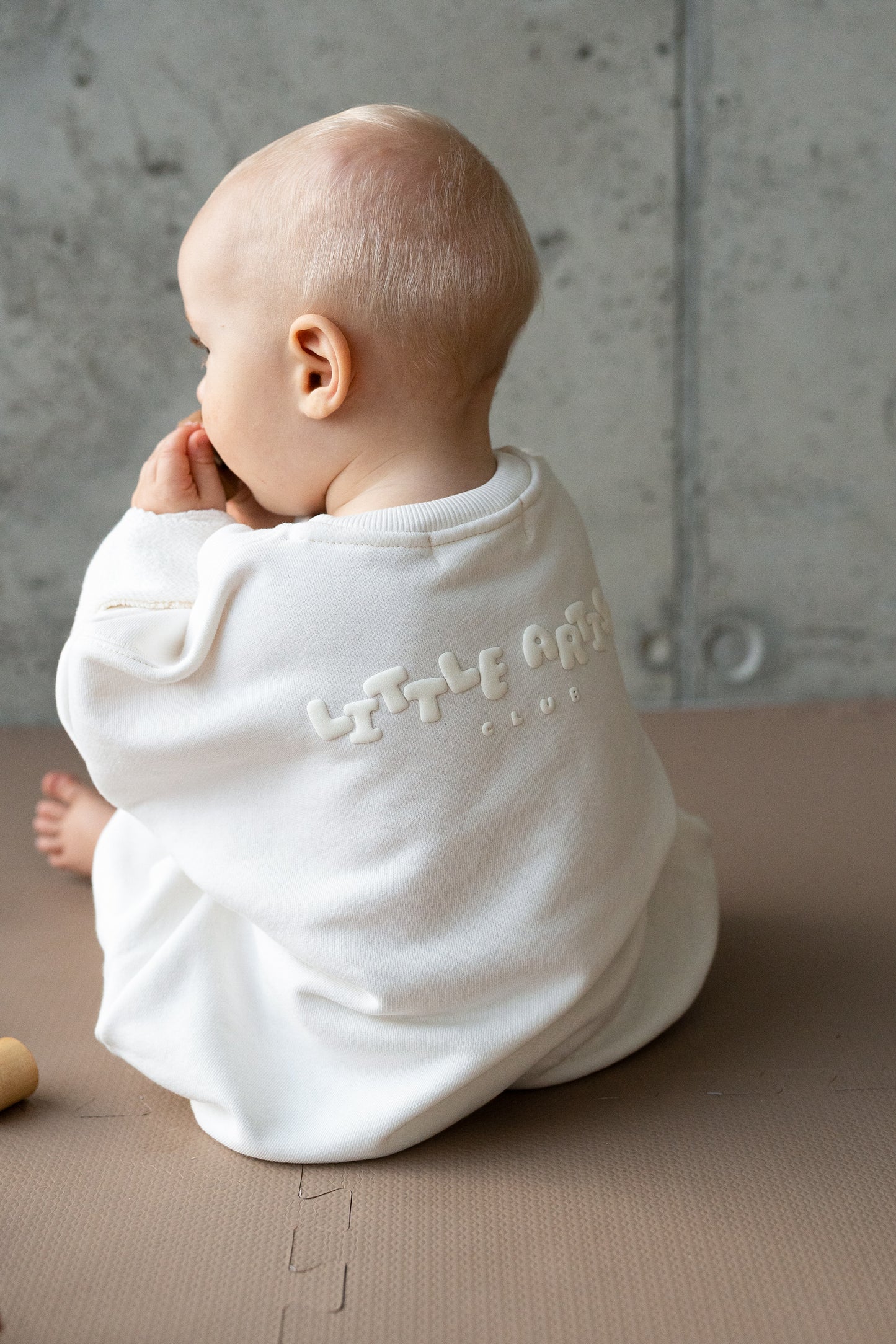 Little Artist Club Sweater milky white