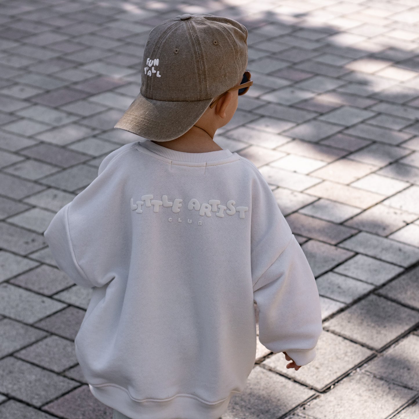 Little Artist Club Sweater milky white